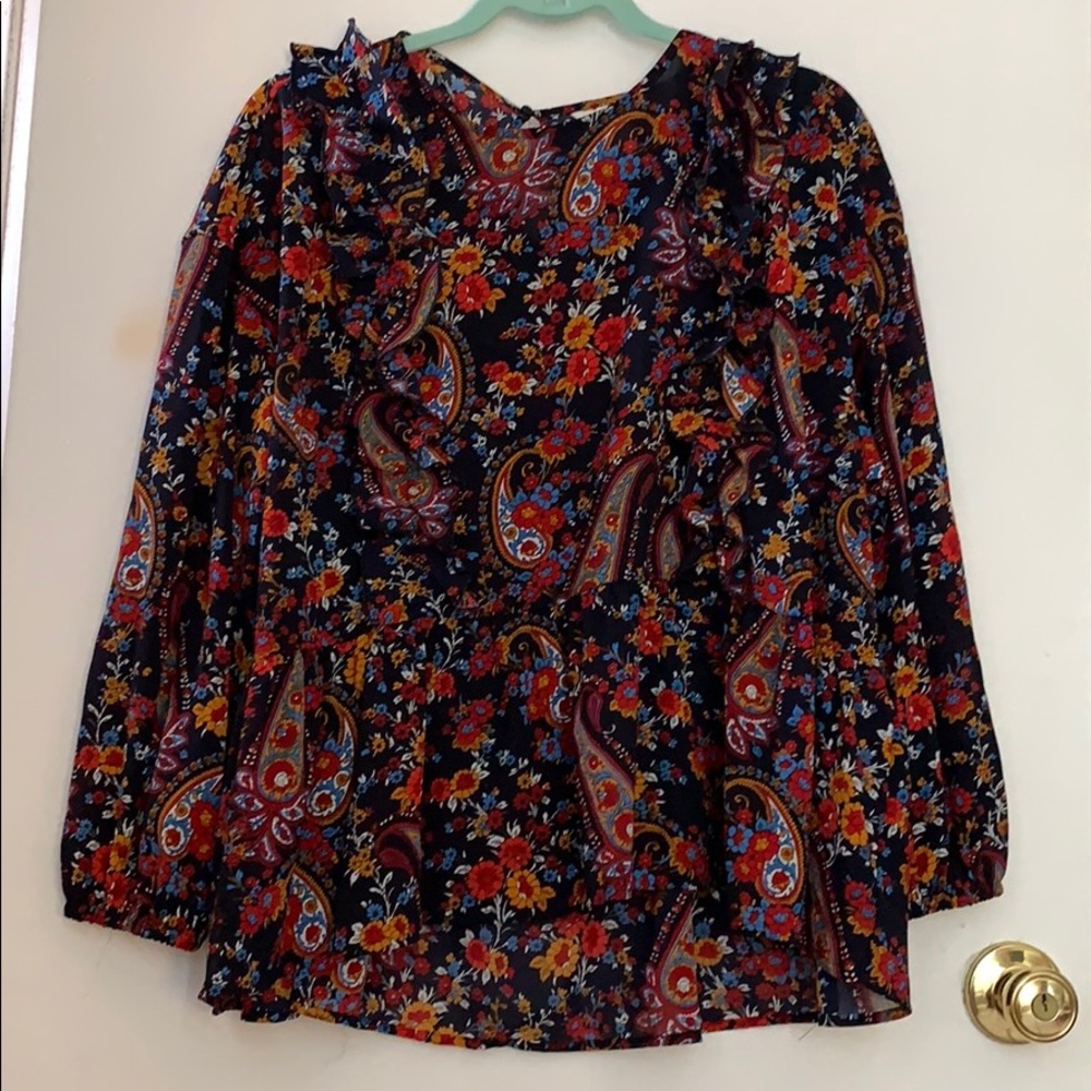 H & M top with paisley design
